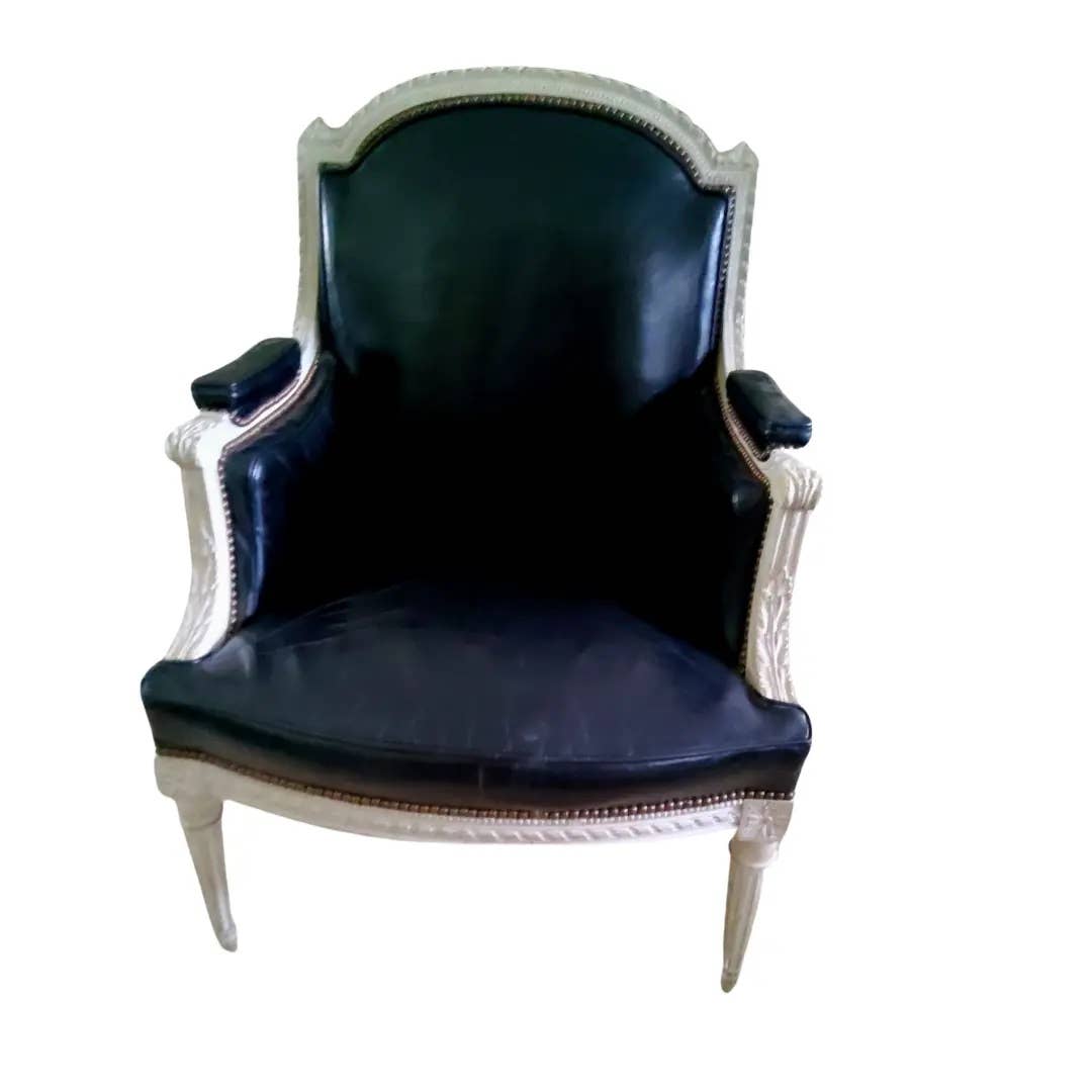 French louis xvi style bergere chair 1