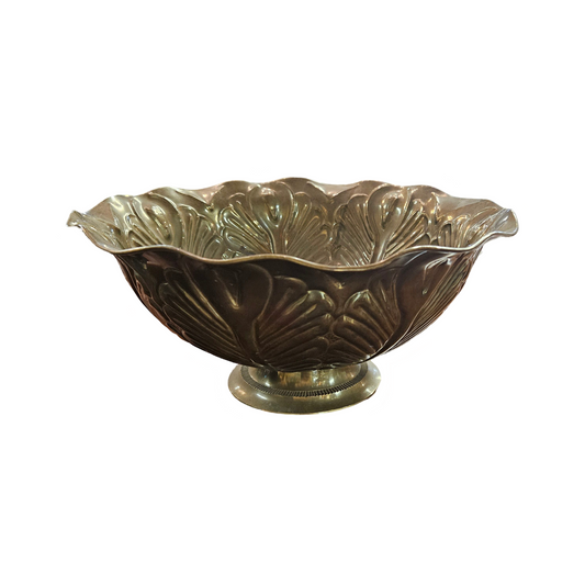 13.5 " Brass Lotus Bowl