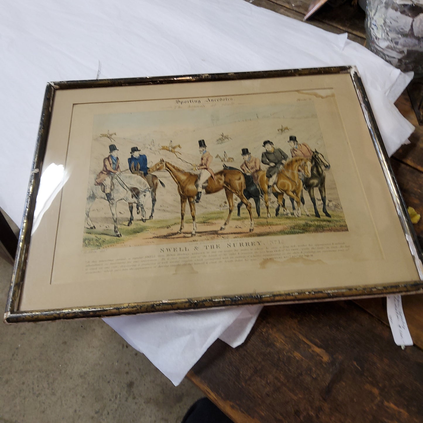 19th C Aiken print plate 6 from Sporting Anecdotes